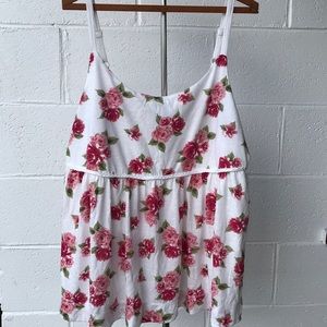 Torrid floral print spaghetti strap top